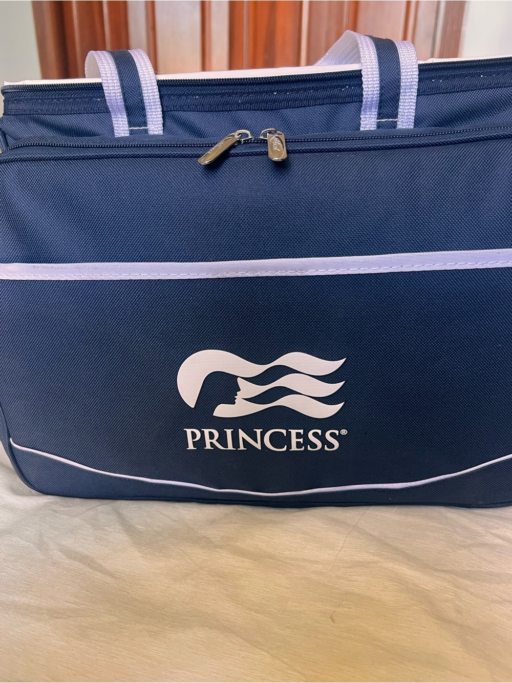 Prince Navy and Light Pink Logo Tote